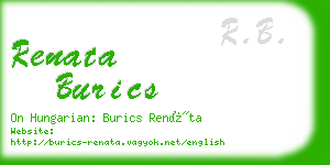 renata burics business card